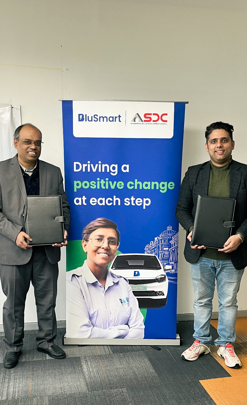 BluSmart Signs MOU With ASDC To Launch 'Project Sakhi'   EV Tech News